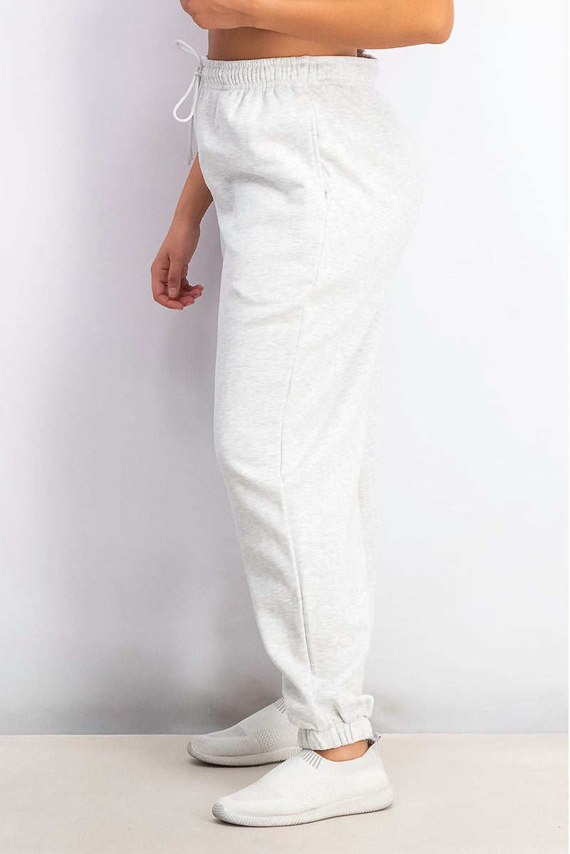 TOPSHOP Women Pull,On Drawstring Jogger Pant, Light Grey Heather - Image 2